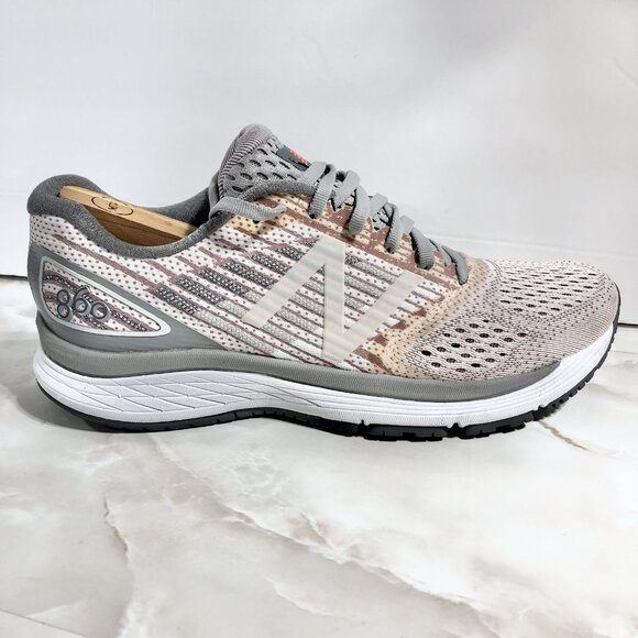 NEW BALANCE 860 V9 Gray White Running Course Athletic Shoes Sz 11 - Picture 1 of 9